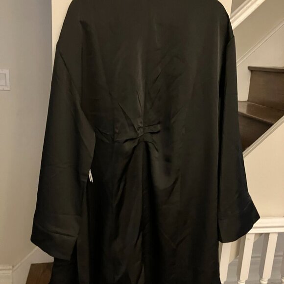 Eloquii Black Self-Belted Dress - Picture 6 of 8